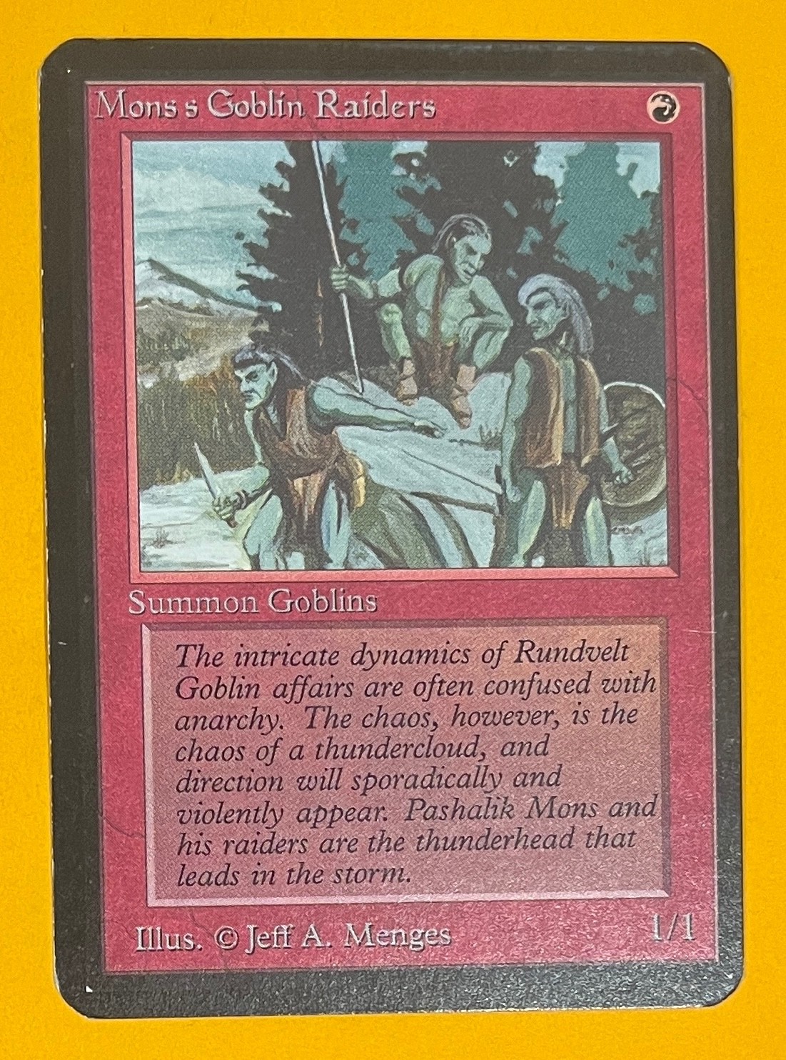 MTG MONS'S GOBLIN RAIDERS Alpha (OldManMTG 012-963)