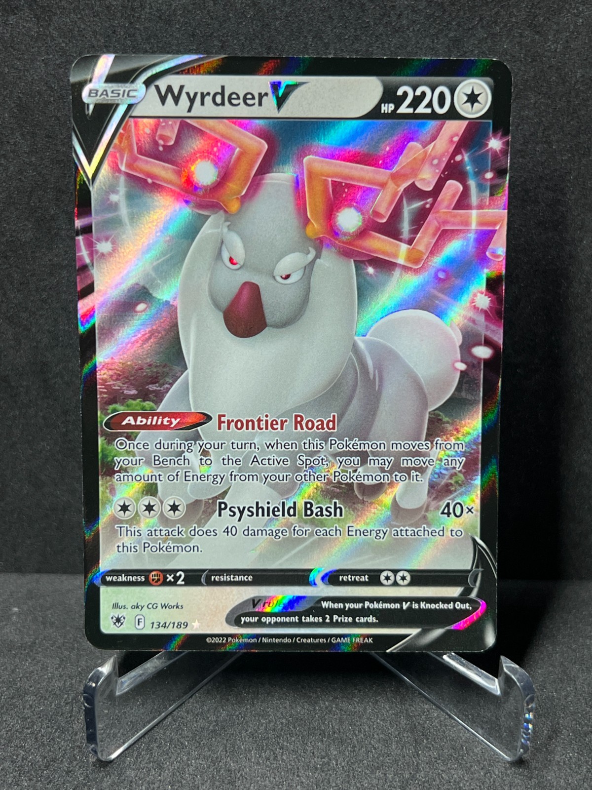 Pokemon Wyrdeer V  134/189 Astral Radiance Ultra Rare Near Mint