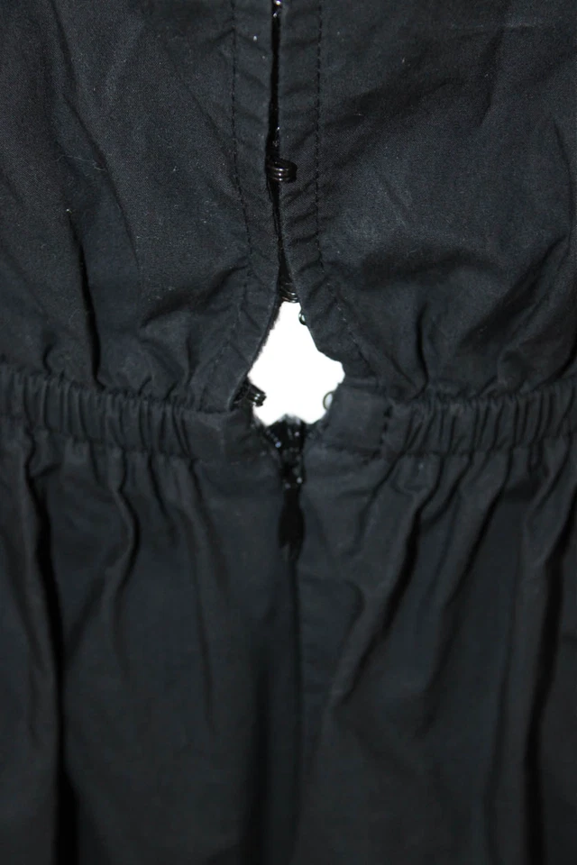 Mono mameluco manga corta con cuello ALC para mujer negro algodón orgánico talla 0 Foto 4 de 4