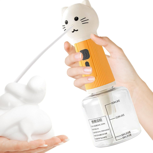 Dispenser Sapone per Cani, Schiumatore Shampoo Testa Gatto, Accessorio