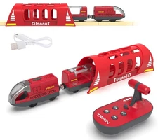 Toy Train Set Remote Control Locomotive Trains Motorized Train For Wooden Track