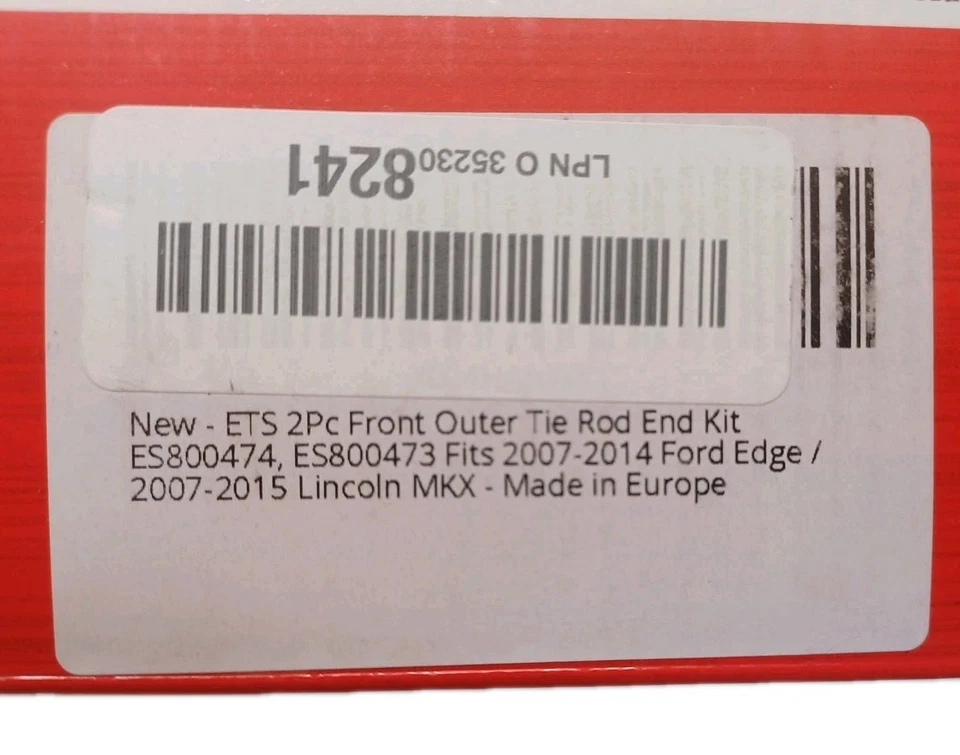 Комплект из 2 передних внешних анкерных креплений 07–2014 Ford Edge 07–2014 Lincoln MKX ES800474 - Изображение 2 из 4