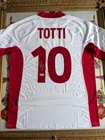 Francesco Totti Signed AS Roma White  Soccer Jersey COA