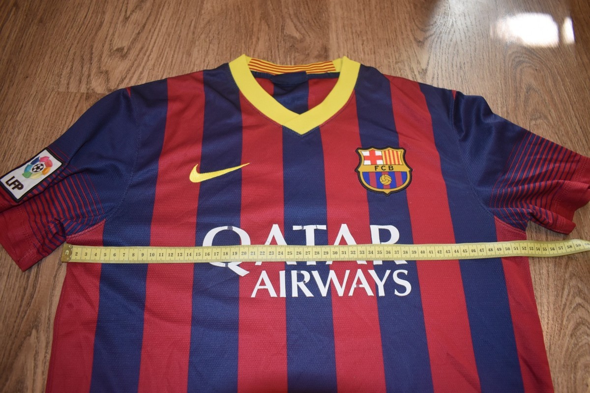 FC BARCELONA 2013 2014 HOME NIKE FOOTBALL JERSEY SOCCER SHIRT