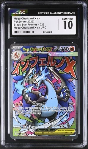 Mega Charizard X EX *CGC 10* Full Art *Phantasmal Flames UPC Promo *#23