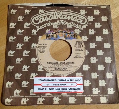 Irene Cara 45 Flashdance... What A Feeling / Love Theme From Flashdance  w/ts