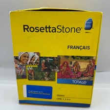 Rosetta Stone French Level 1-3 Set with MP3 CD Audio Companion Open Box