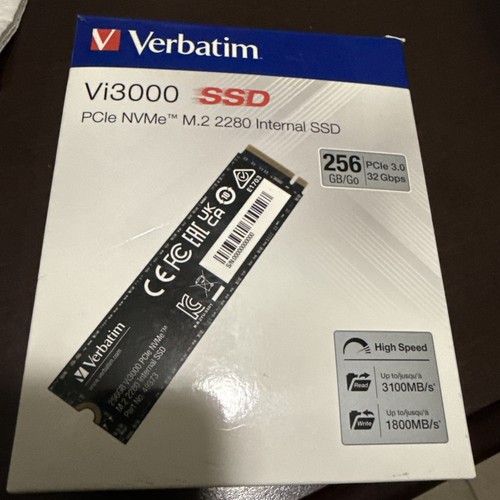 Verbatim 256gb Ssd Vi3000 Internal Solid State Hard Drive Pcie Nvme M.2 - Picture 1 of 4
