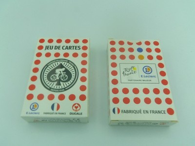 Set mit 2 Spielen mit 54 Karten TOUR DE FRANCE (Fahrrad, Radsport) LECLERC - NEU