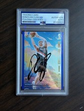 2024-25 Panini Select Donovan Clingan Sky High Blue Prizm PSA Auto /75 RC #4