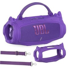 Silicone Case for JBL Charge 6 Portable Bluetooth Speaker Protective Purple