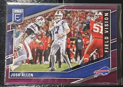 JOSH ALLEN 2022 Donruss Elite /75 Field Vision Purple BUFFALO BILLS