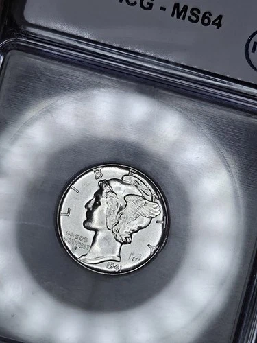 1941 Mercury Dime MS64 10 Cent Silver