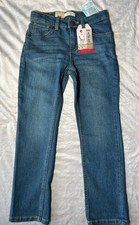 Levi's Performance 511 Jeans Boys Size 7 Blue Denim Slim Fit Stretch NWT