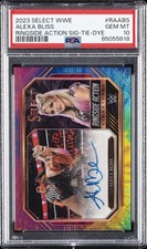 2023 PANINI SELECT WWE RINGSIDE ACTION SIGNATURES ALEXA BLISS 11/25 PSA 10