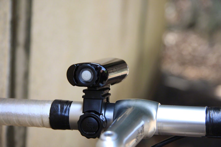 Cateye HL-EL160 50 Lumen Waterproof Bike Front Light with OptiCube Lens