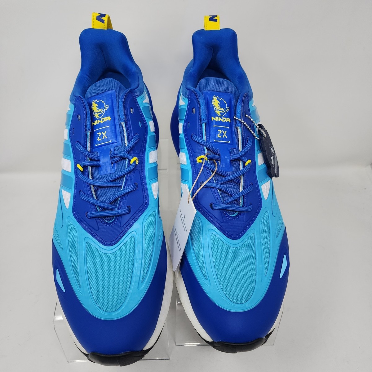 Adidas Originals Running Shoes Mens 9.5 Blue Ninja ZX 2K Boost