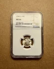 1945-S Mercury Dime NGC MS66 Bright White Luster Beautiful Silver Coin 10c