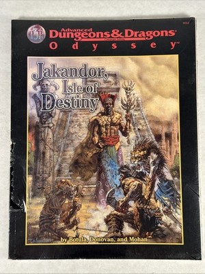 Advanced Dungeons & Dragons Odyssey Jakandor Isle Of Destiny 1998 TSR New READ
