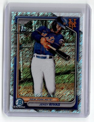2024 Bowman Chrome Prospects Jensy Rivas Shimmer Refractor #BCP-251