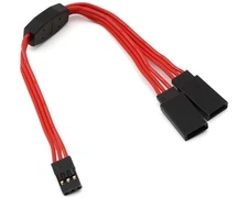 Yeah Racing 60-Core Y-Harness High Current Servo Extension Lead (Red)