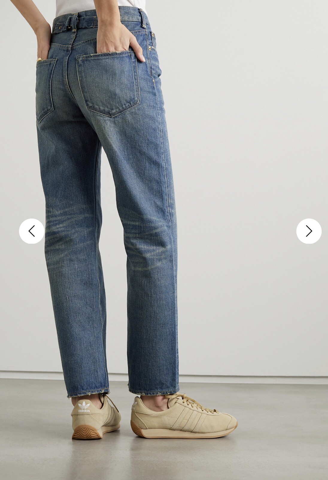 NWT TU ES MON TRESOR high rise straight leg Jeans sz. 26 (Japanese Premium Denim image 3