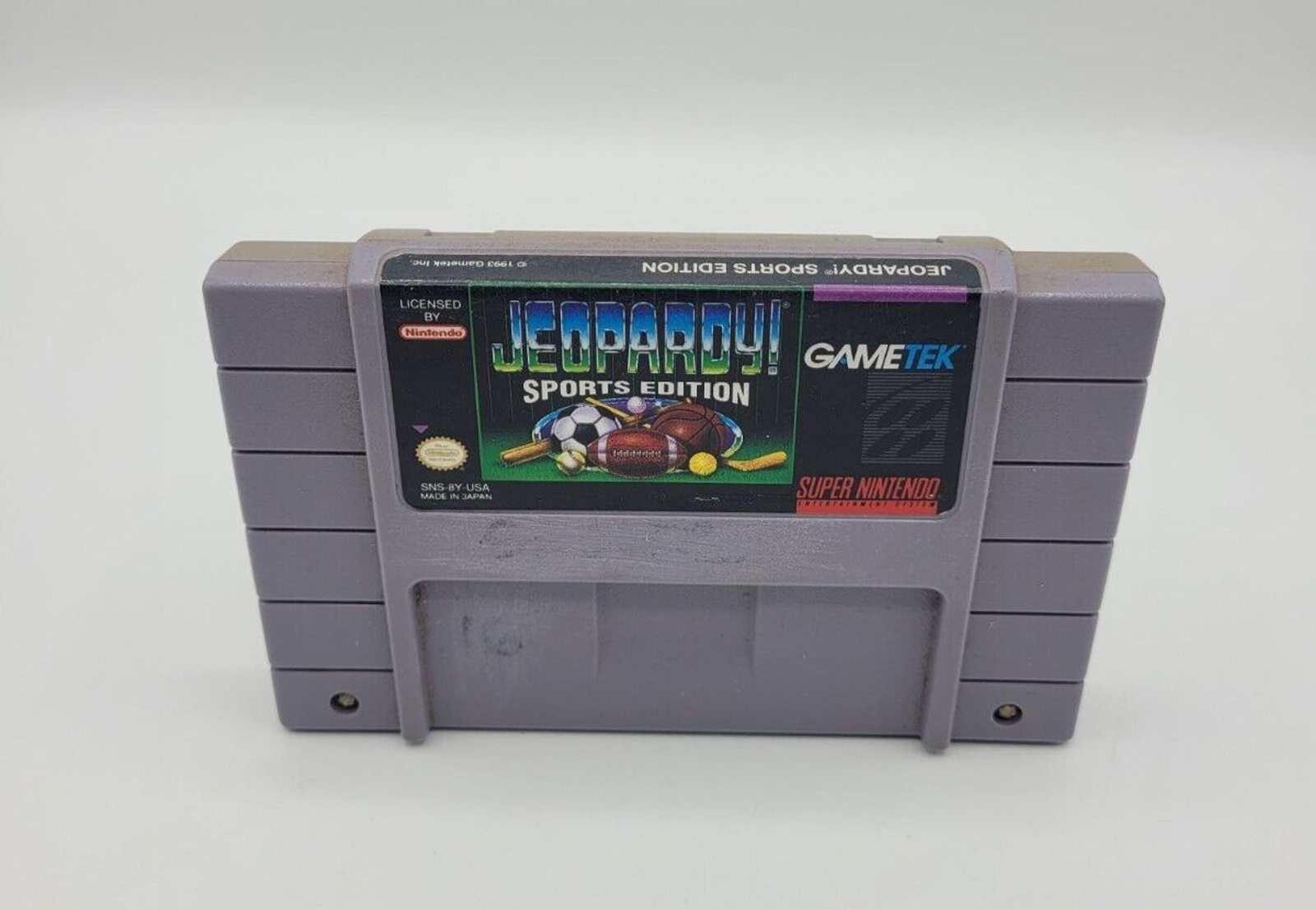Jeopardy Sports Edition (Super Nintendo, 1994) Cart Only