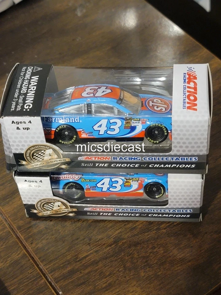Lot 4 Gold Ser 2013 Aric Almirola #43 STP Smithfield Diecast 1:64 Petty Blue NIB - Image 4 of 4