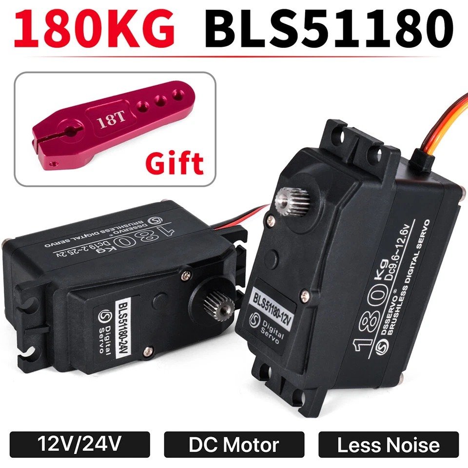 9IMOD 180kg Brushless Digital Servo 180°/270°High Torque for 1/5 RC Car Baja - Image 4 of 4