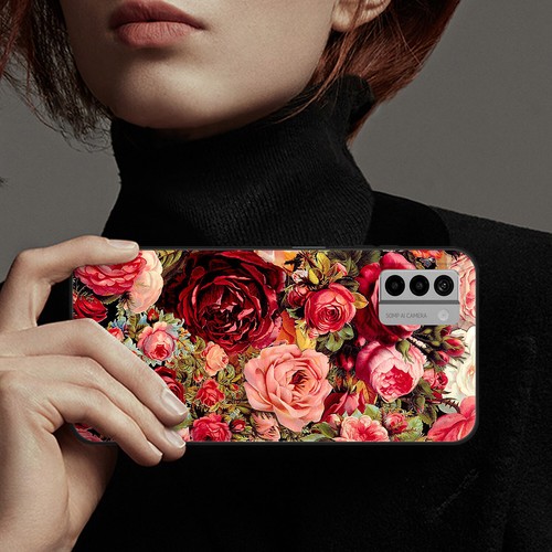 Coque téléphone étanche florale vive pour Nokia C210 G310 C300 C200 G400 C110 - Photo 72 sur 72