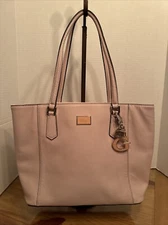 Guess Faux Pebbled Leather Purse Pink