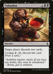 Unburden 114/269 Foil Amonkhet Common MTG