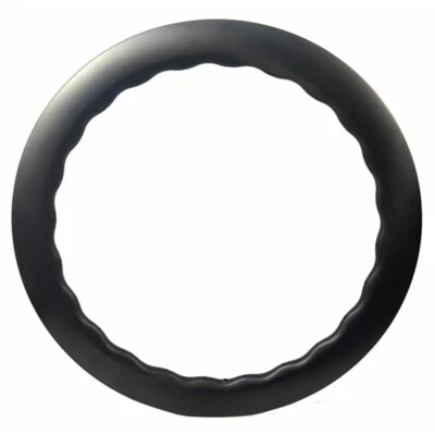 700c Gravel Road Bicycle Wheels Tubeless Asymmetric Carbon Fiber Bike Wave Rims - Image 1 of 4
