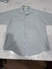 VTG WRANGLER Exec by RED CAP USA MADE WHITE Button Down SHIRT Worn sz 16.5 BL
