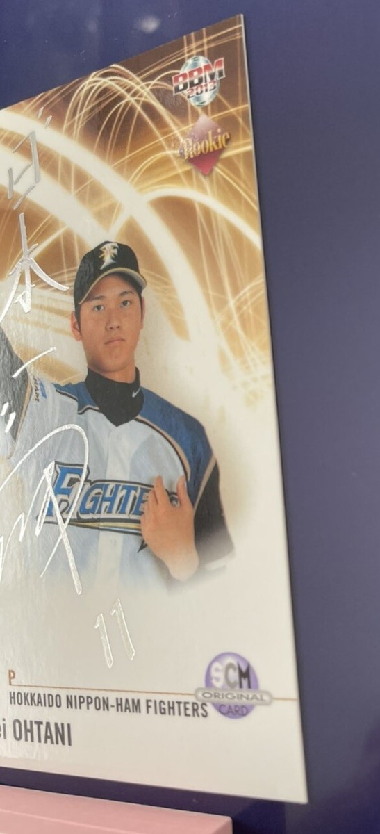 Shohei Ohtani 2013 BBM Rookie #206 Foil Silver Auto SCM Card RC RE