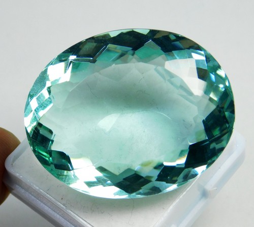 Top Quality 82.40 Ct Natural Blue Aquamarine Oval Cut Gemstone Certified!