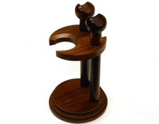 Shaving Stand Wood Brush Holder Set Bowl Safety for Steel Stainless Razor