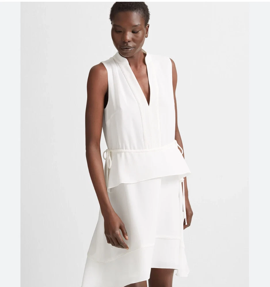 V neck peplum dress sales