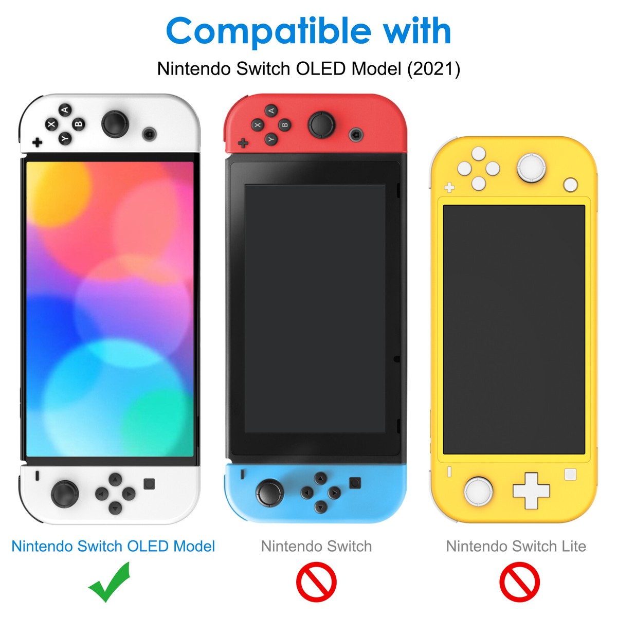 Screen Protector for Nintendo Switch (OLED Model) 7-Inch 2021, 2