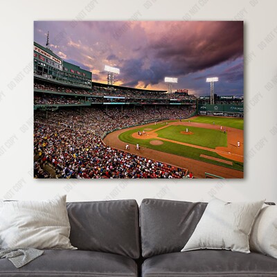 Fenway Park Boston Red Sox MLB Baseball Canvas Wall Art Print | eBay