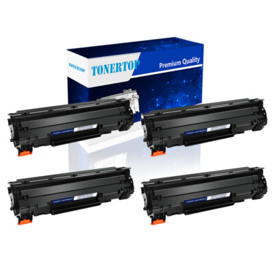 4 Pack CRG125 Toner Cartridge For Canon 125 ImageClass MF3010 LBP6030w Printer