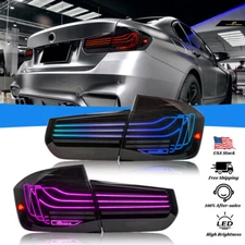 RGB Pair LED Tail Lights For BMW 3 Series F30 F80 318i 320i 328i 2013-2018
