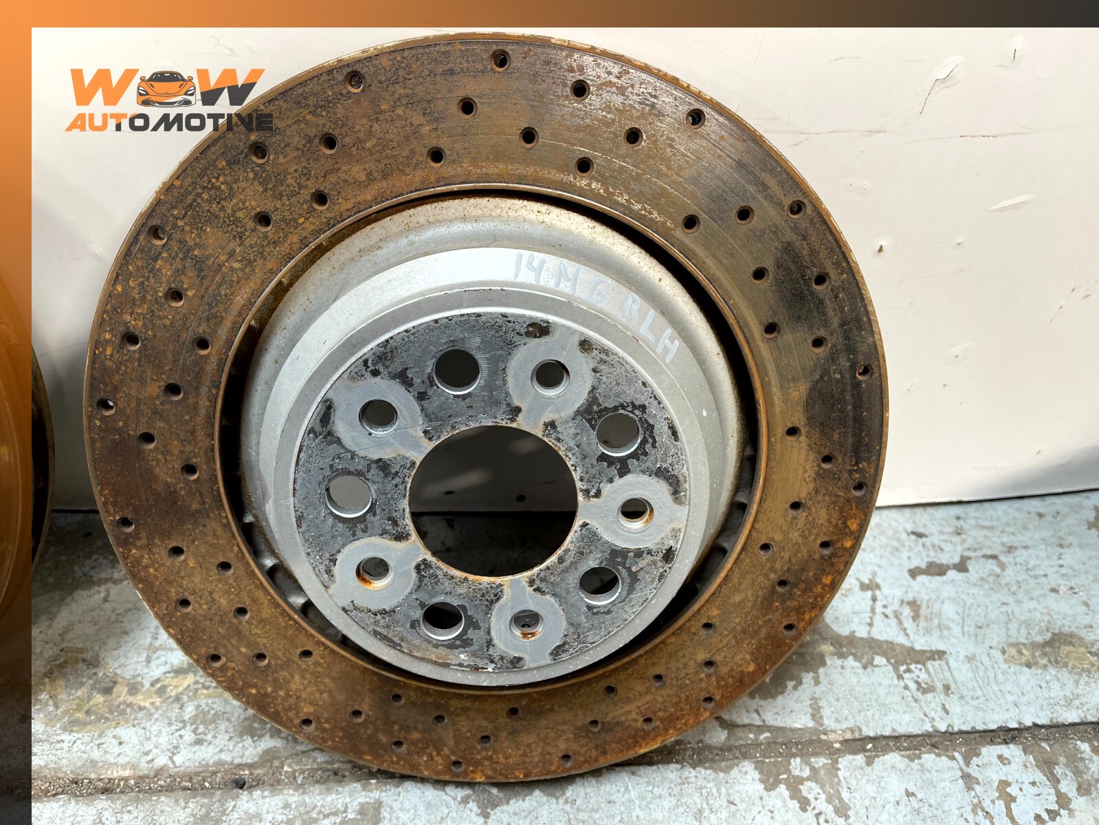 14-17 MASERATI GHIBLI REAR RIGHT AND LEFT BRAKE ROTOR DISC PAIR SET OEM