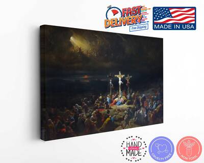 The Last Sigh of Christ Canvas Print, Julien M. Gue Christian Religious Art