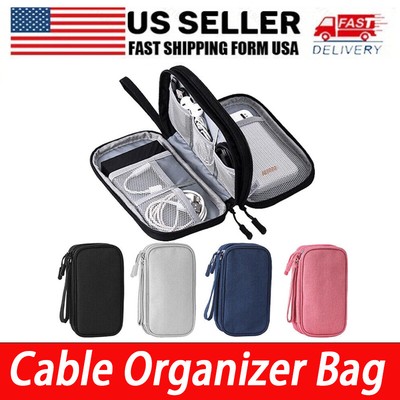 Cable Organizer Bag Travel Electronic Accessories Carrying Case Storage Bag Box