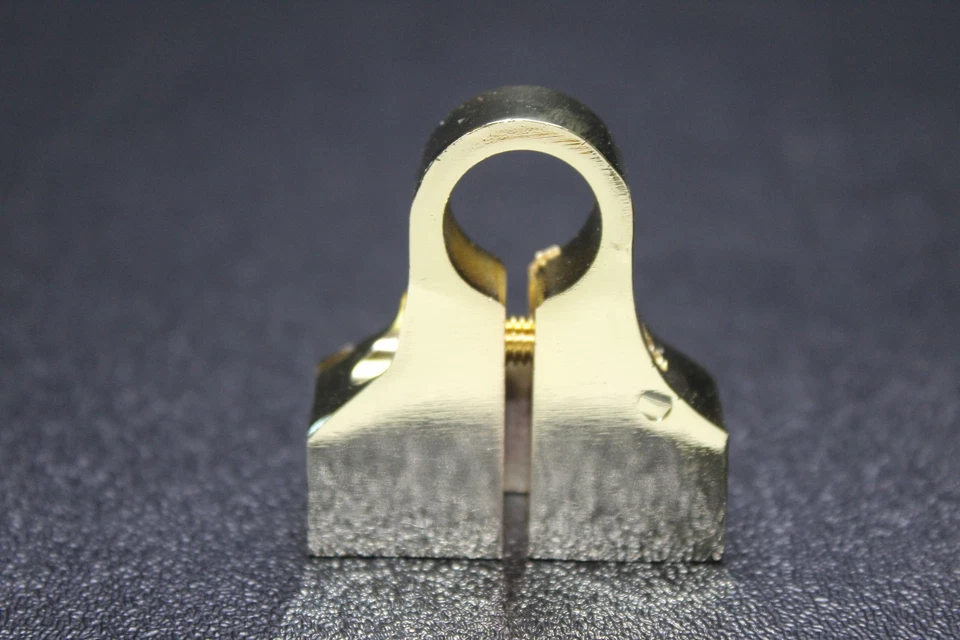 AUDIOPIPE GOLD 24K BATTERY TERMINAL POST 0 4 8 GAUGE WIRE NEGATIVE & POSITIVE - Image 4 of 4