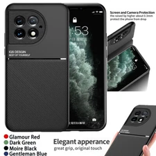 For OnePlus 11 10T 9 Pro 9 8T 7T ACE2 Pro Nord Simplicity Slim Magnet Phone Case