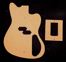 Guitar  Bass Template Set, Modular,  JM Style, CNC made