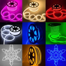 150ft 110V LED Neon Light Strip Flexible Tube Holiday Party Wedding Home Decor