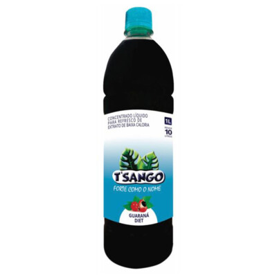 Xarope de Guaraná Diet Brazilian Guaraná Diet Syrup T'SANGO 1L / 33.8 Fl.Oz.